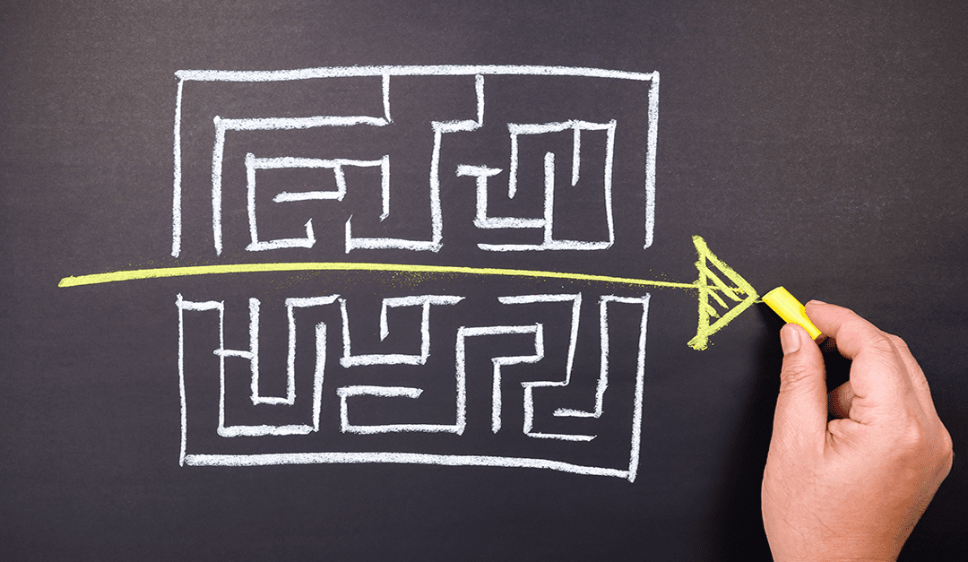 finding the easiest way through a maze